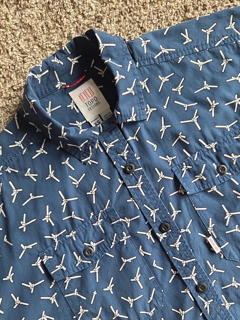 Topo Designs Women's Oversized Button Shirt XS